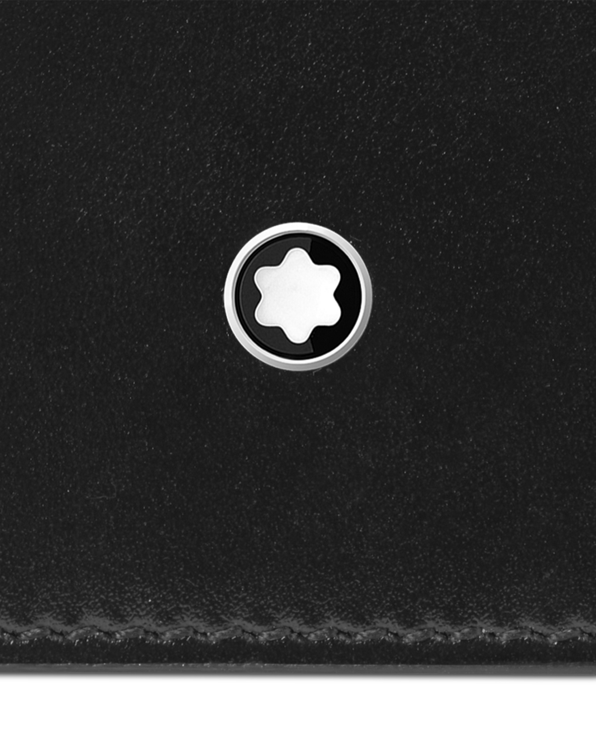 Montblanc Meisterstuck Leather Card Holder In Black