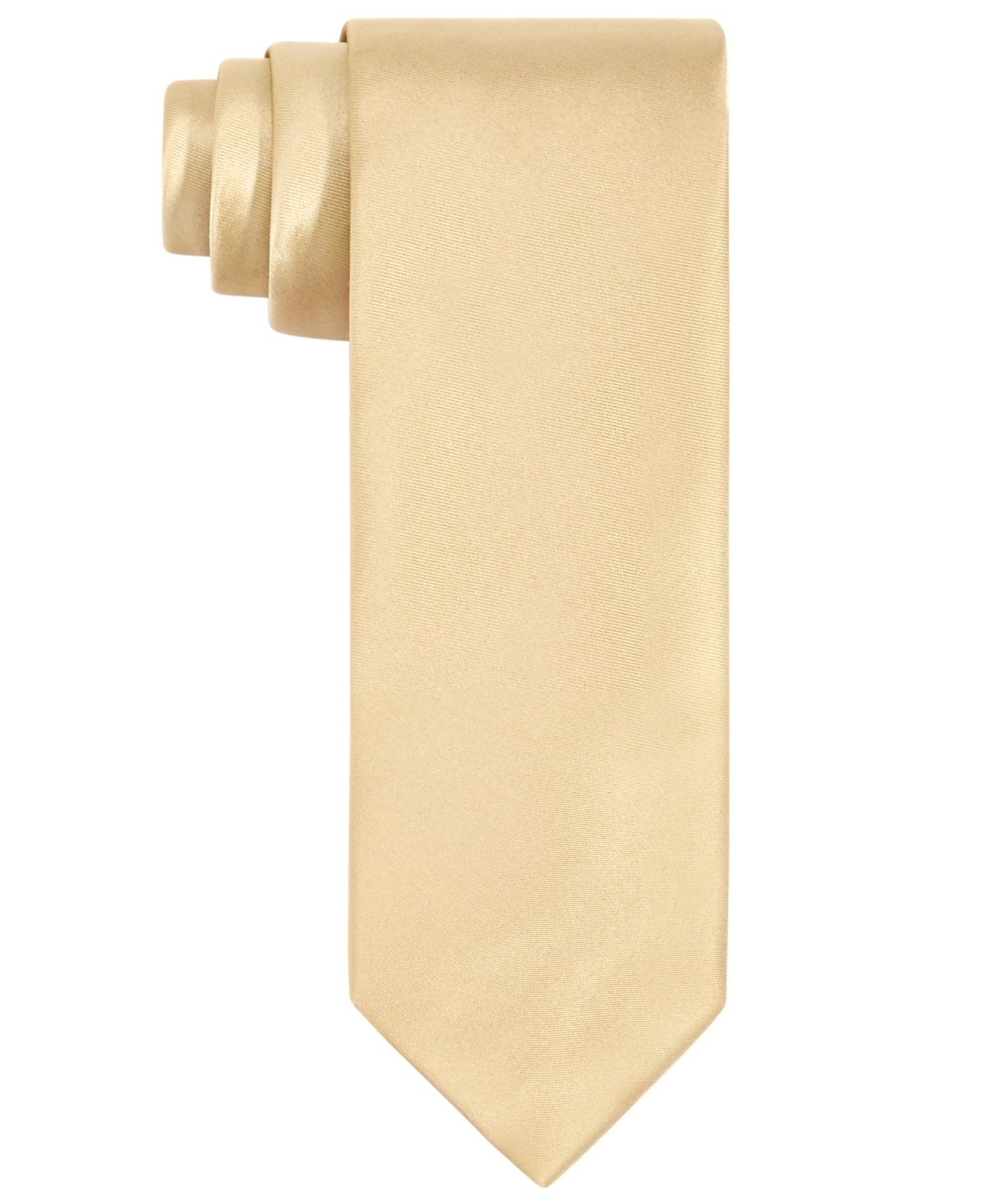 Men's Purple & Gold Solid Tie - Yellow