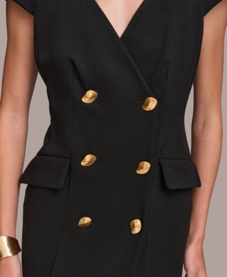 Donna Karan New York Donna Karan Women's Cap-Sleeve Double-Breasted Blazer Dress
