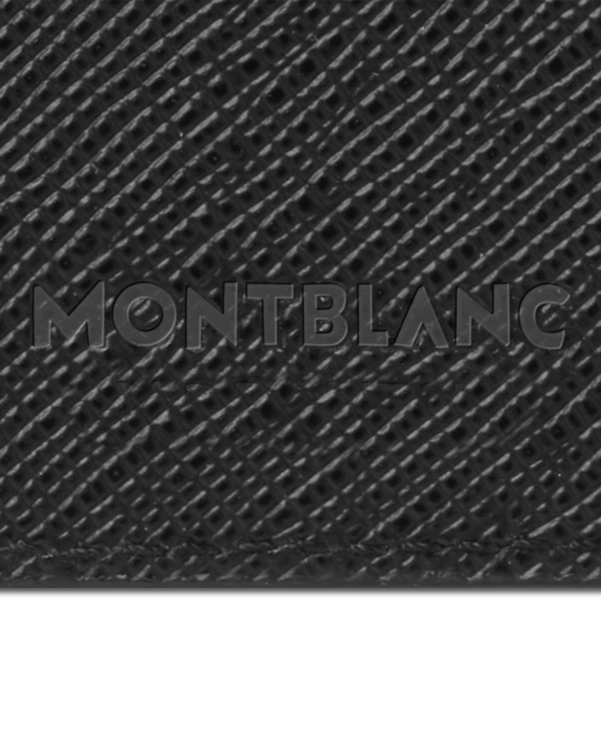 Montblanc Sartorial Leather Card Holder In Black