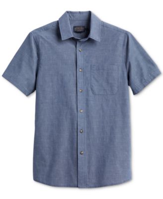Pendleton Мужская рубашка Colfax Chambray с коротким рукавом и пуговицами спереди от Pendleton 10190₽