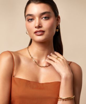 Rivet Coil Statement Ring in 10k Gold & White Gold