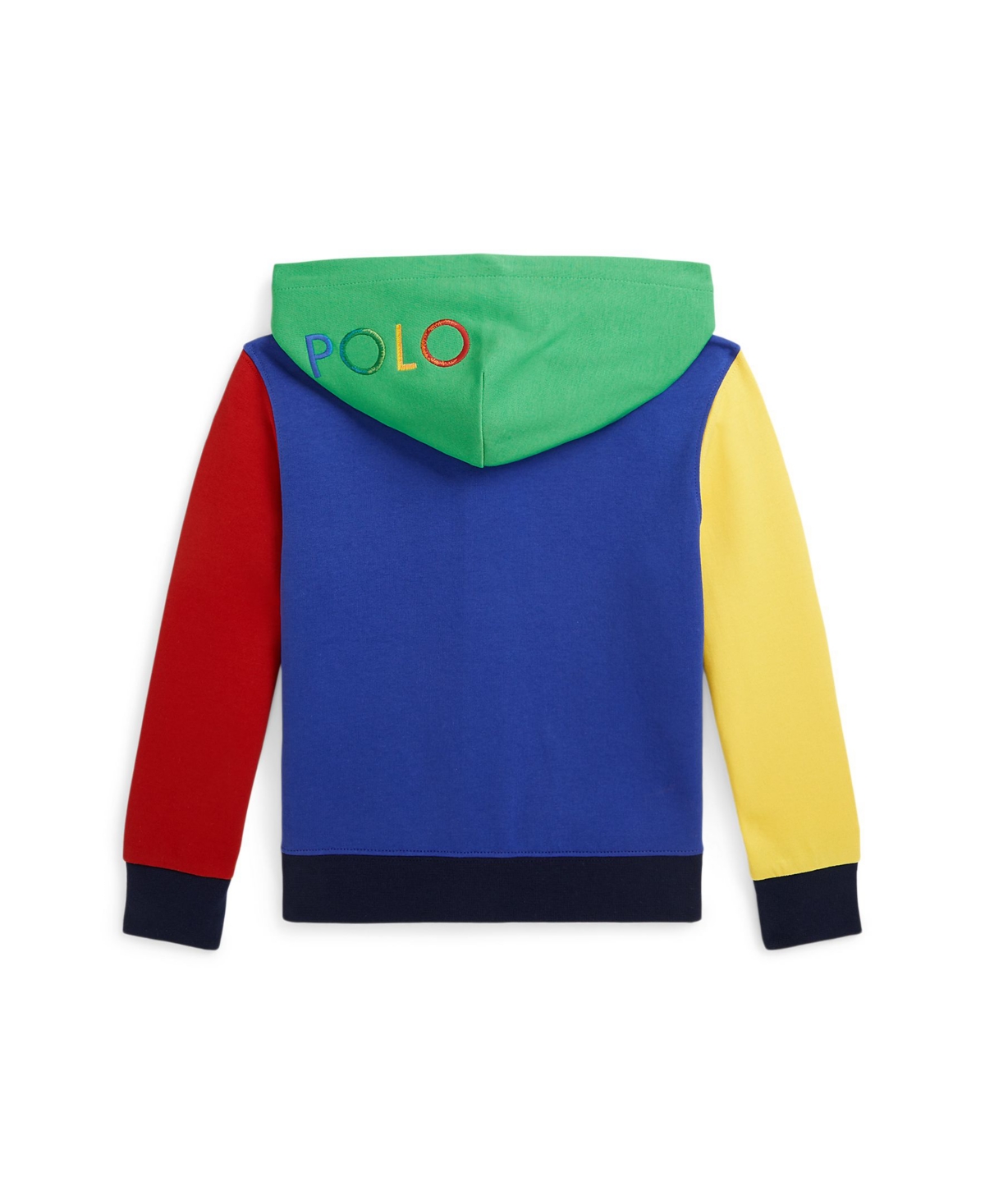 Shop Polo Ralph Lauren Toddler And Little Boys Color-blocked Ombre-logo Zip Hoodie In Sapphire Star Multi