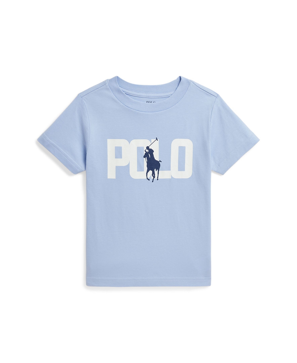Shop Polo Ralph Lauren Toddler And Little Boys Color-changing Logo Cotton Jersey T-shirt In Blue Hyacinth