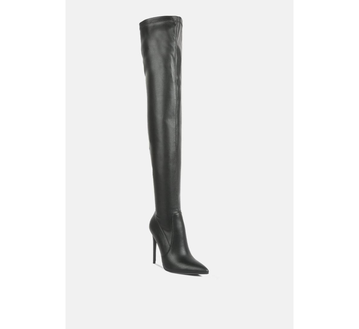 London Rag Gush Over Knee Heeled Boots