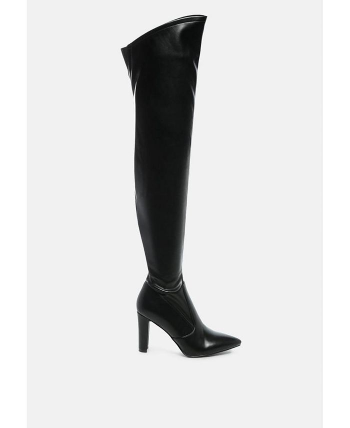 London Rag zade thigh high long boots in stretch patent pu Macy s