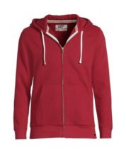 Red zip up hot sale hoodie near me
