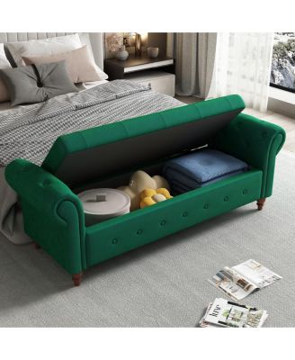 63" Bed Bench Velvet