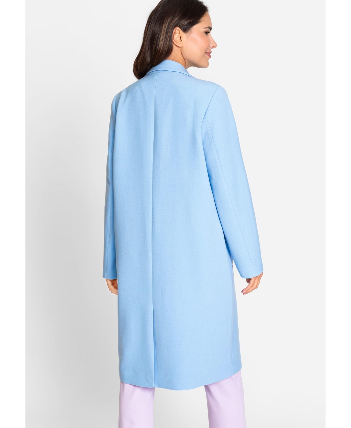 Olsen Long Line Classic Notch Collar Coat