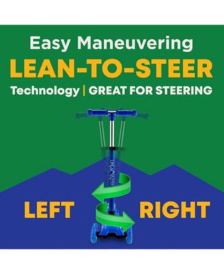 Kids Scooter — Children and Toddler 3 Wheel Kick Scooter — LED Wheel Lights Illuminate when Rolling— Adjustable Handlebar — Indoor and Outdoor - Life master