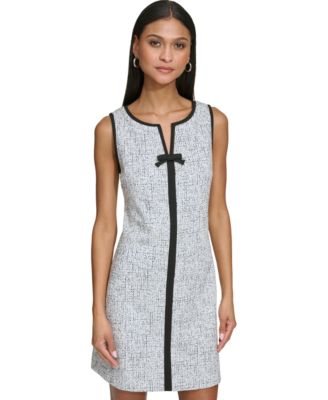 Women's Speckled Knit Jacquard Mini Dress