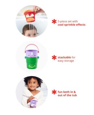 Zoo Stack and Pour Buckets Toy