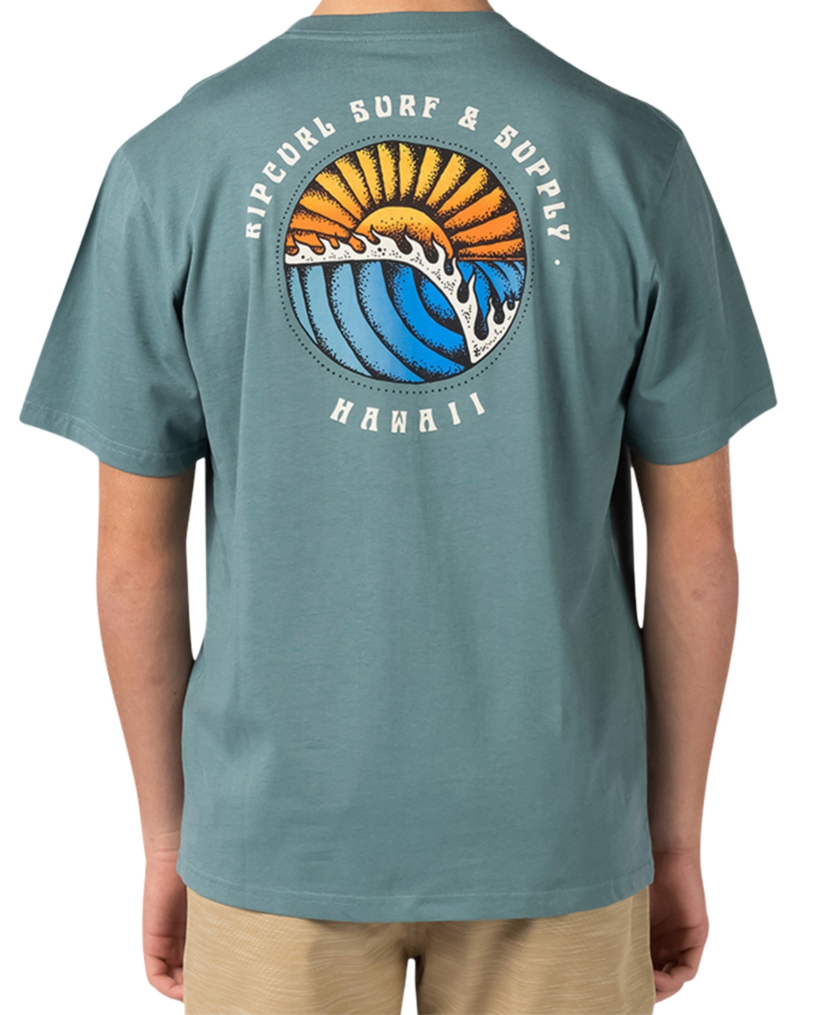 Shop Rip Curl Men's Hawaii Sunsets Short Sleeve T-shirt In Bluestone
