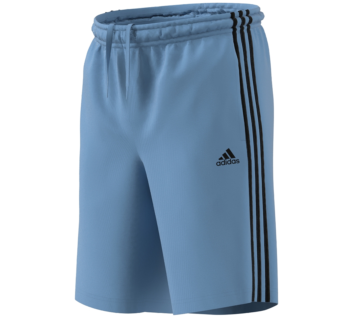 Adidas Originals Men's Tricot Striped 10" Shorts In Blue Burst,blk