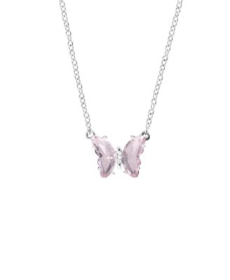 Women's Crystal Butterfly Necklace