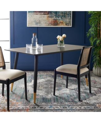 1-Piece MDF & Metal Frame Table with Gold-Capped Legs Acre Dining Table