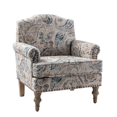 Lakeydra Farmhouse Style Armchair with Pattern Design