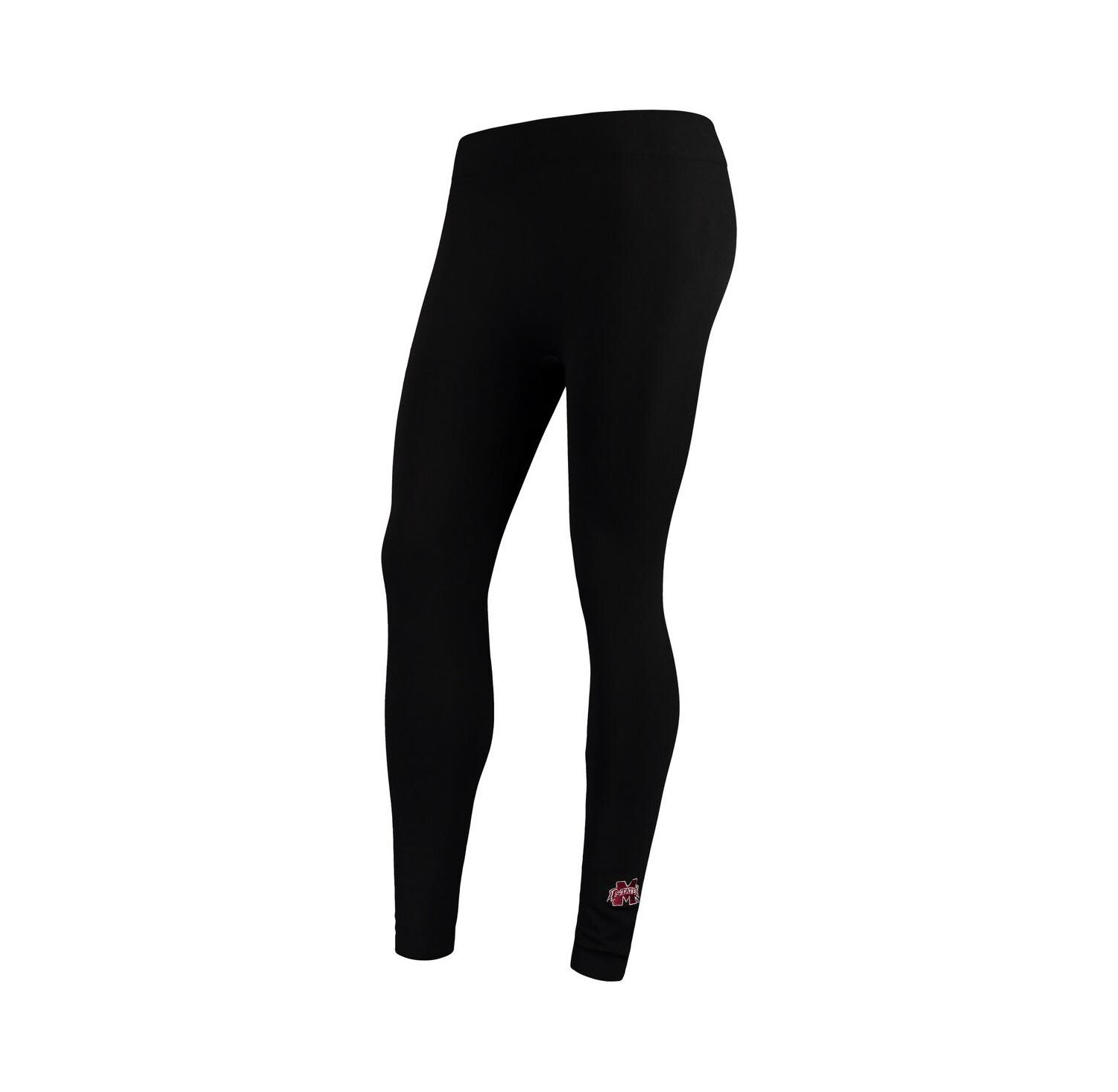 Women's Black Mississippi State Bulldogs Fleece Leggings