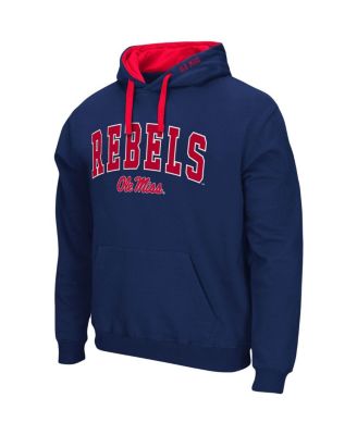 Men's Navy Ole Miss Rebels Big and Tall Arch and Logo 2.0 Pullover Hoodie