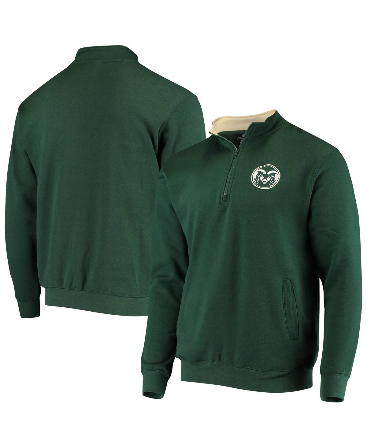 Colosseum Men's Green Colorado State Rams Tortugas Logo Quarter-zip Pullover Jacket In Green