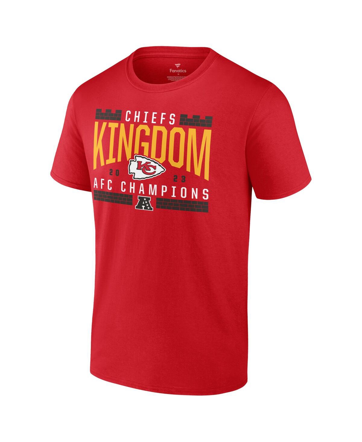 Men's FanaticsKansas City Chiefs 2023 Afc Champions Not Done Yet Big and Tall T-shirt - Red