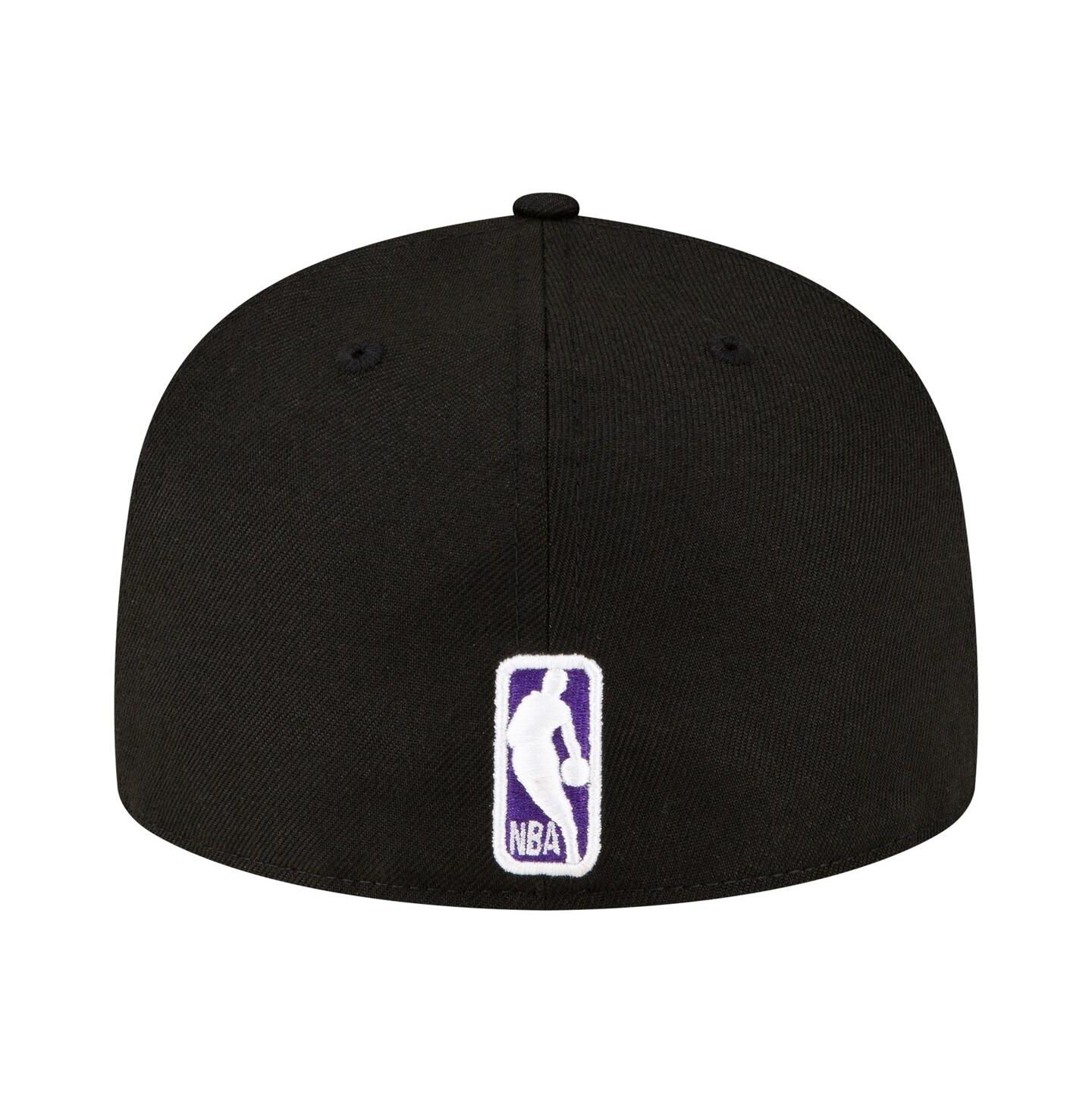 Мужская кепка New Era Black Sacramento Kings 59FIFTY Fitted Hat — фото 3