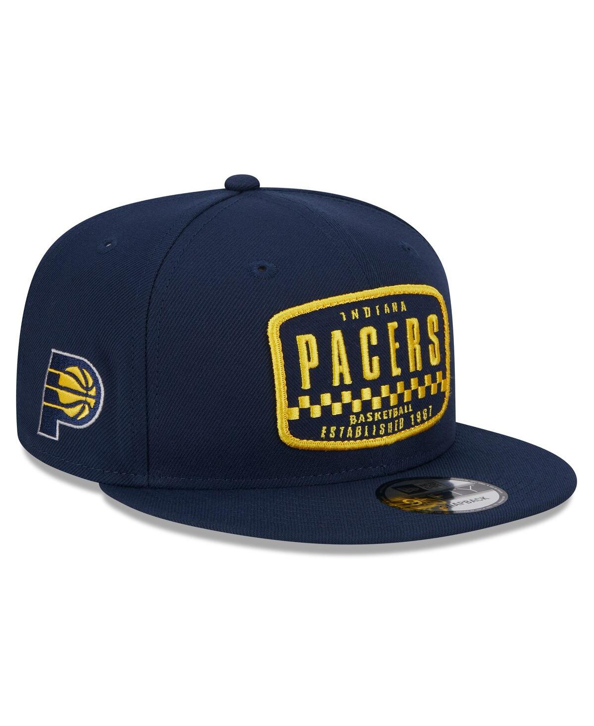 NEW ERA MEN'S NEW ERA NAVY INDIANA PACERS 2024 NBA ALL-STAR GAME RALLY DRIVE FINISH LINE PATCH 9FIFTY SNAPBA 