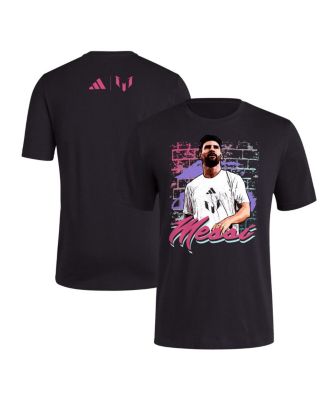adidas Men's Lionel Messi Black Mural T-shirt