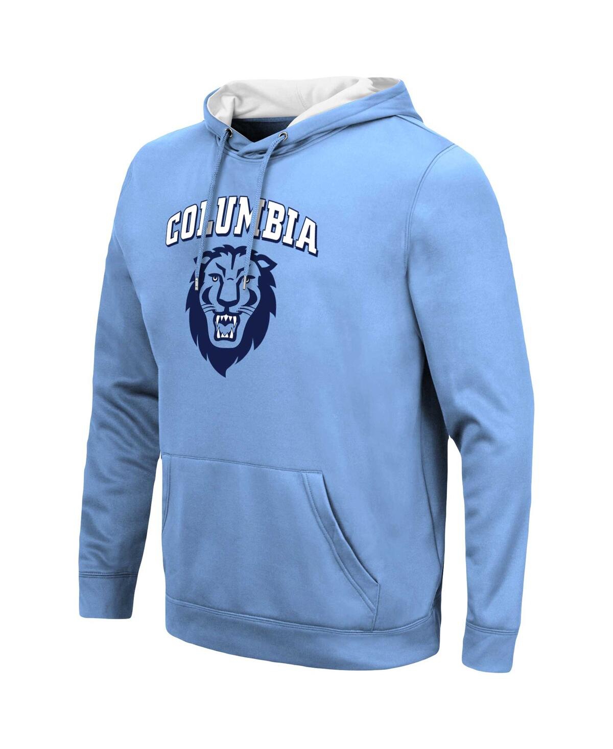 Shop Colosseum Men's  Light Blue Columbia University Resistanceâ Pullover Hoodie