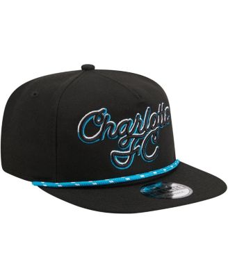 Men's Black Charlotte FC Script Golfer Adjustable Hat
