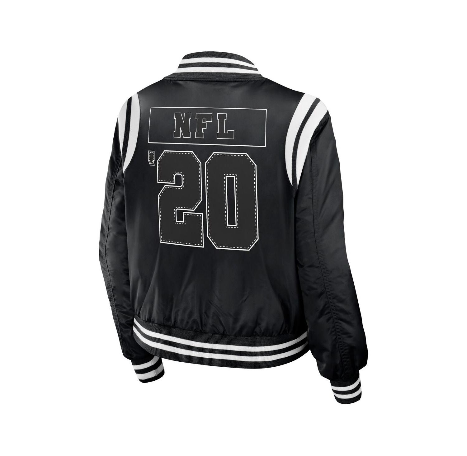 Women's Black Shield Merchandise Bomber Full-Zip Jacket
