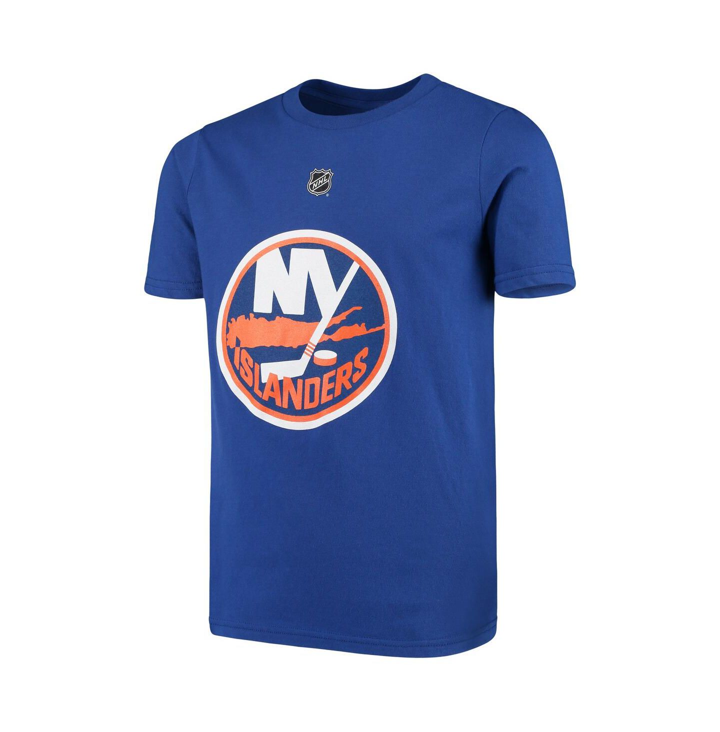 Футболка Outerstuff Mathew Barzal Royal New York Islanders Player Name and Number для мальчиков — фото 3