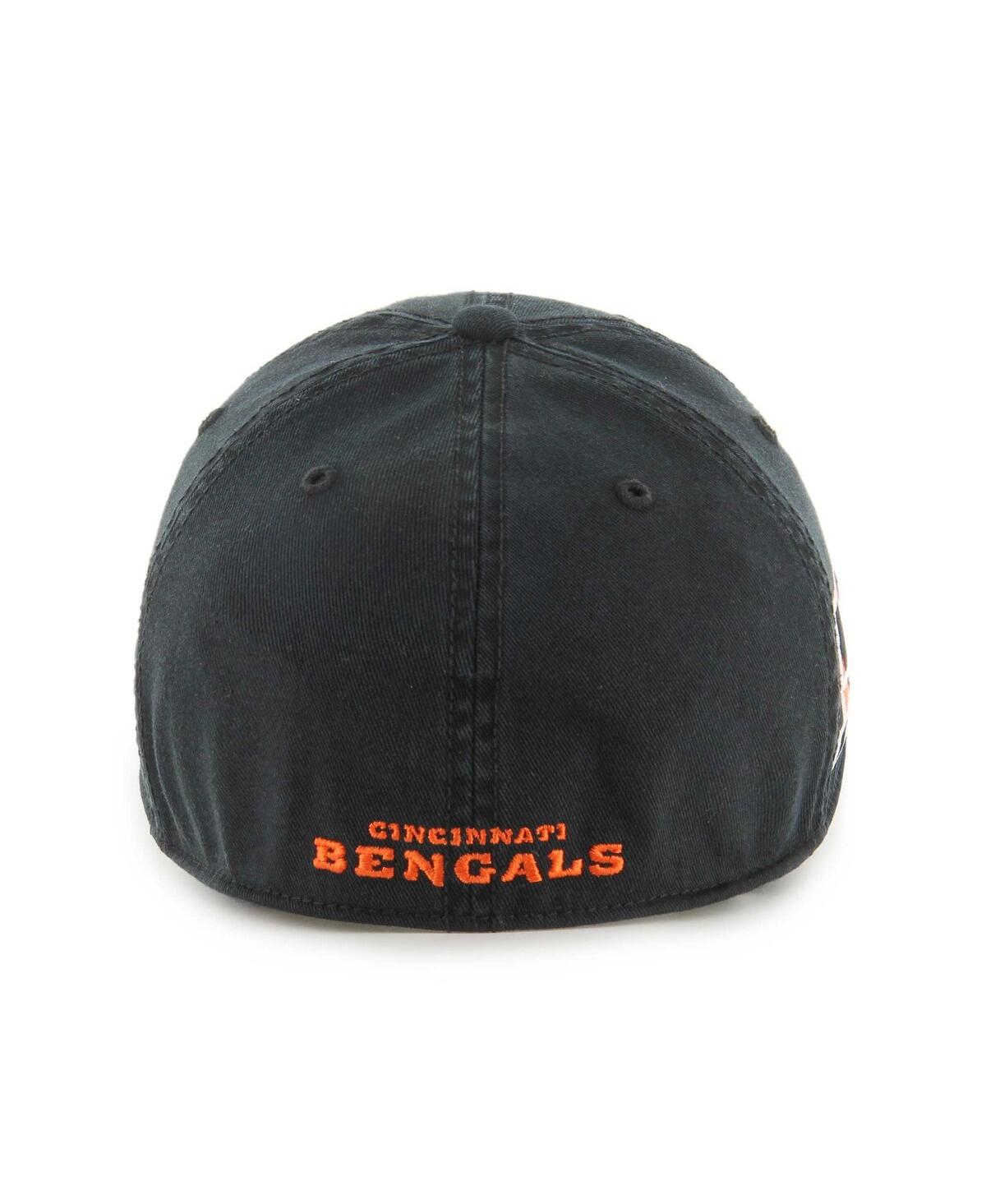 Men's '47 BrandCincinnati Bengals Sure Shot Franchise Fitted Hat - Black