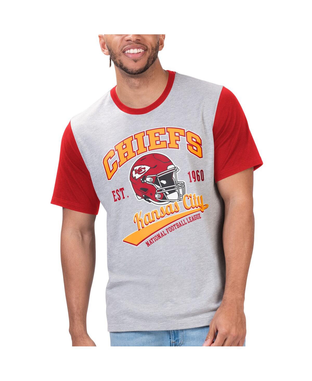 Shop G-iii Sports By Carl Banks Men's  Gray Kansas City Chiefs Black Label T-shirt