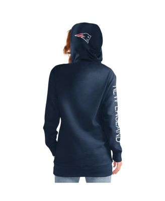 Women's Navy New England Patriots Extra Inning Pullover Hoodie