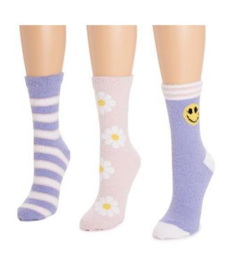 Women's 3 Pack Cozy Compression Crew Socks