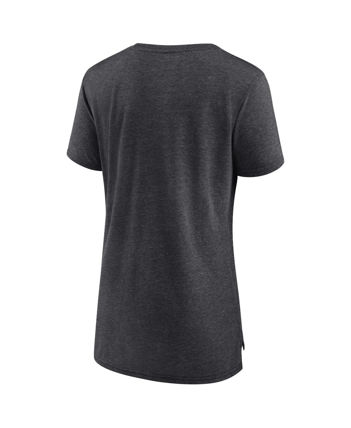 Women's FanaticsPhiladelphia Eagles Super Bowl Lvii Strategy Tri-Blend T-shirt - Heather Charcoal