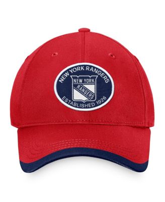 Men's Red New York Rangers Fundamental Adjustable Hat