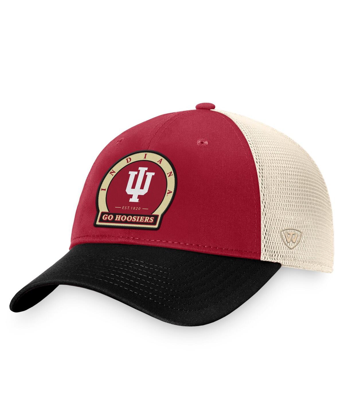 Top Of The World Men's Red Nc State Wolfpack Refined Trucker Adjustable Hat In Crimson