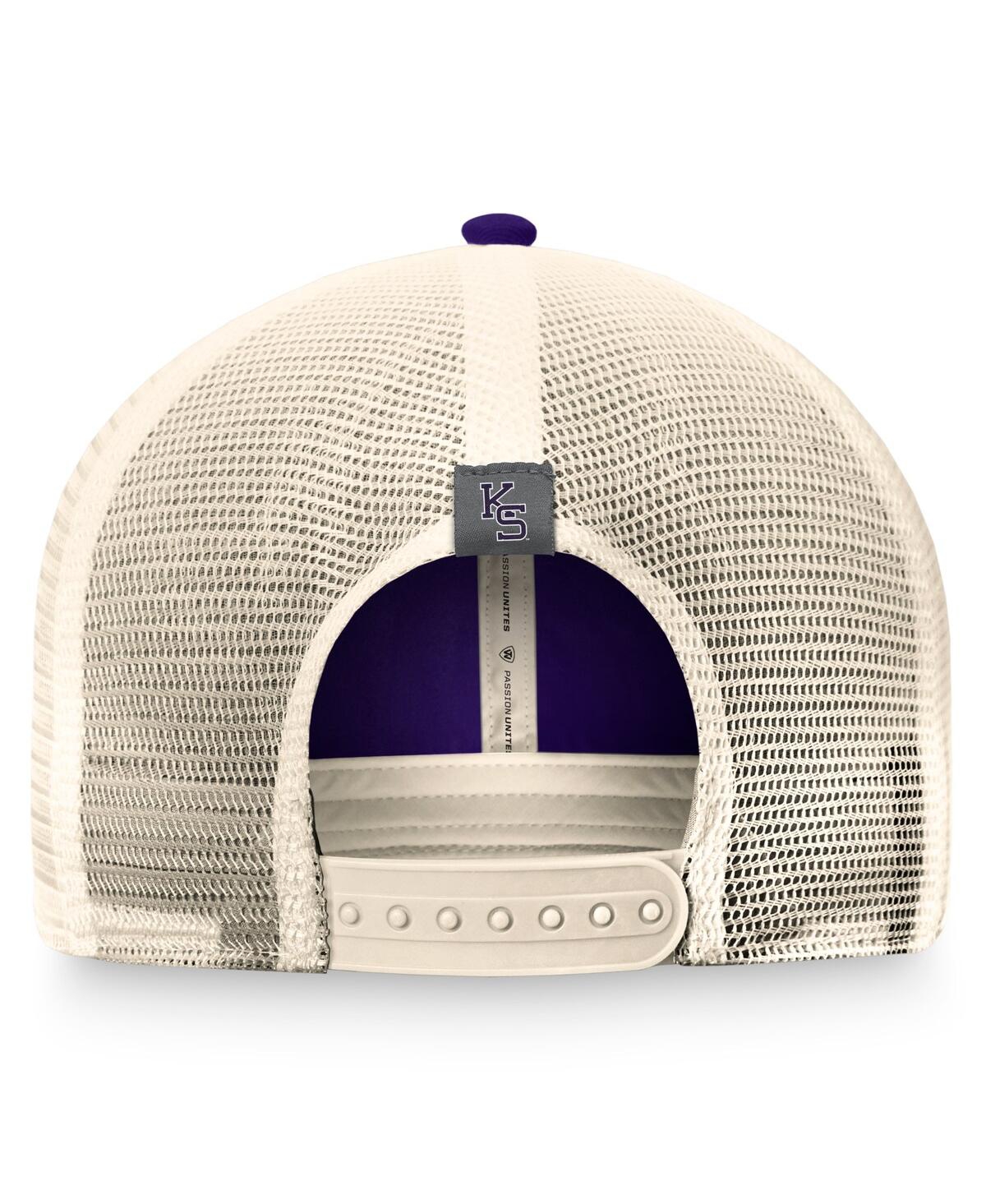 Top Of The World Men's  Purple Kansas State Wildcats Refined Trucker Adjustable Hat In Purple