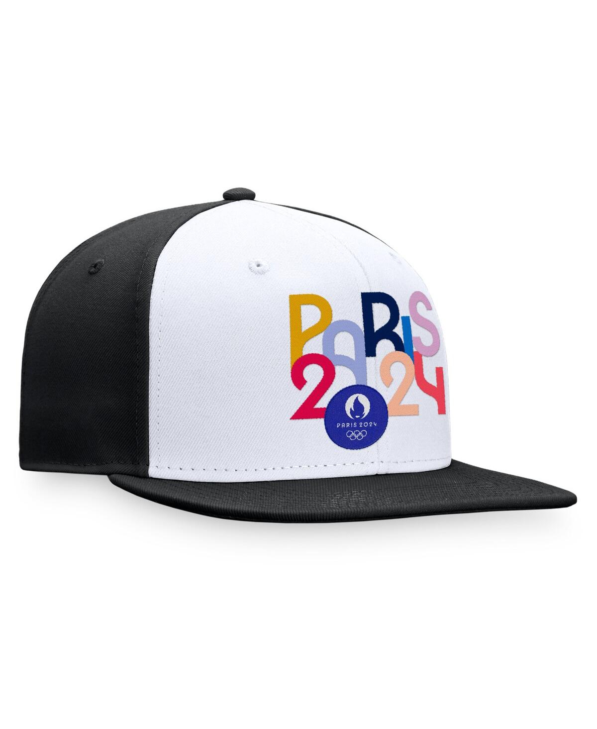 Shop Fanatics Men's  White, Black Paris 2024 Summer Olympics Snapback Hat In White,black
