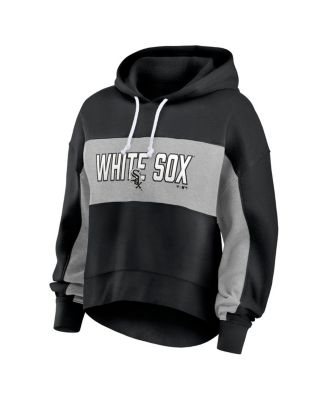 Women's Black Chicago White Sox Filled Stat Sheet Pullover Hoodie