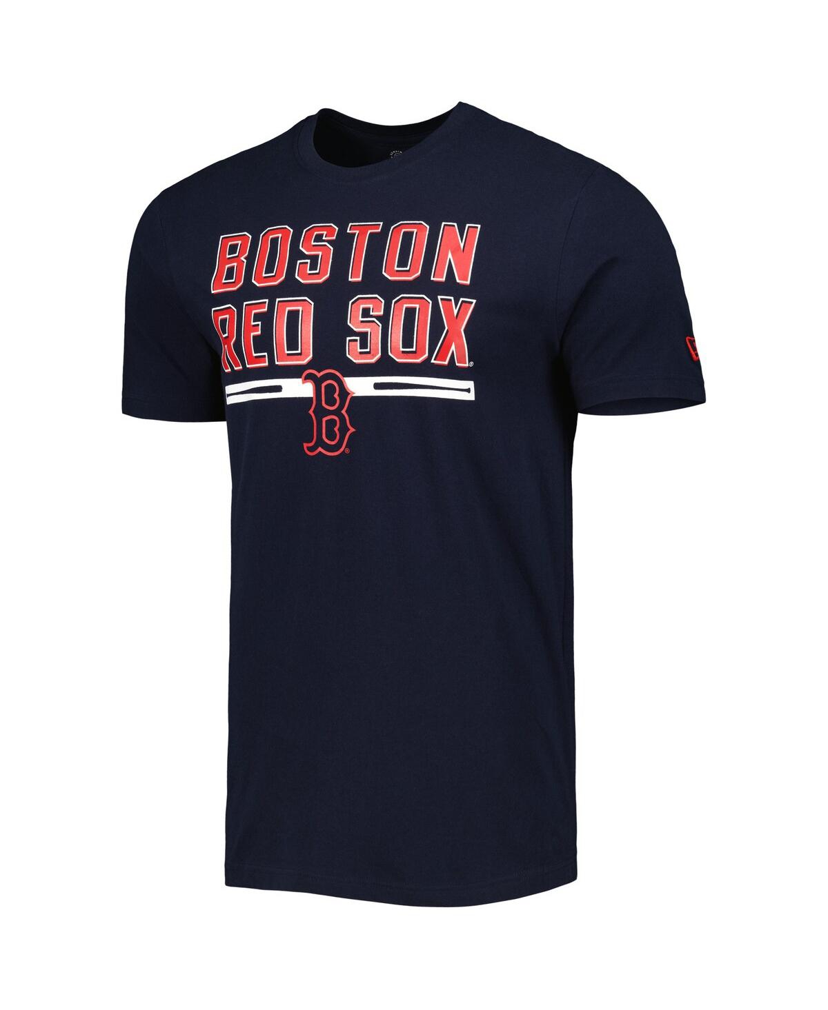 Shop New Era Men's  Navy Boston Red Sox Batting Practice T-shirt