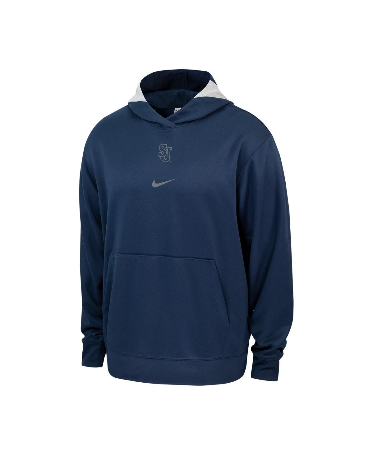 Men's NikeSt. John's Red Storm Basketball Spotlight Performance Pullover Hoodie - Navy