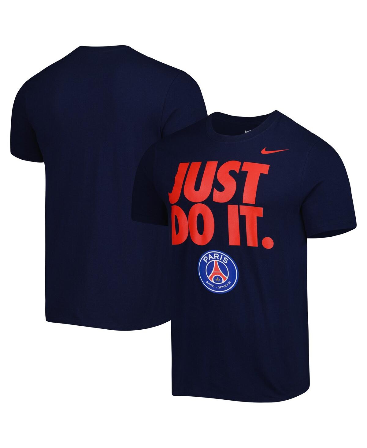 Shop Nike Men's  Navy Paris Saint-germain Just Do It T-shirt