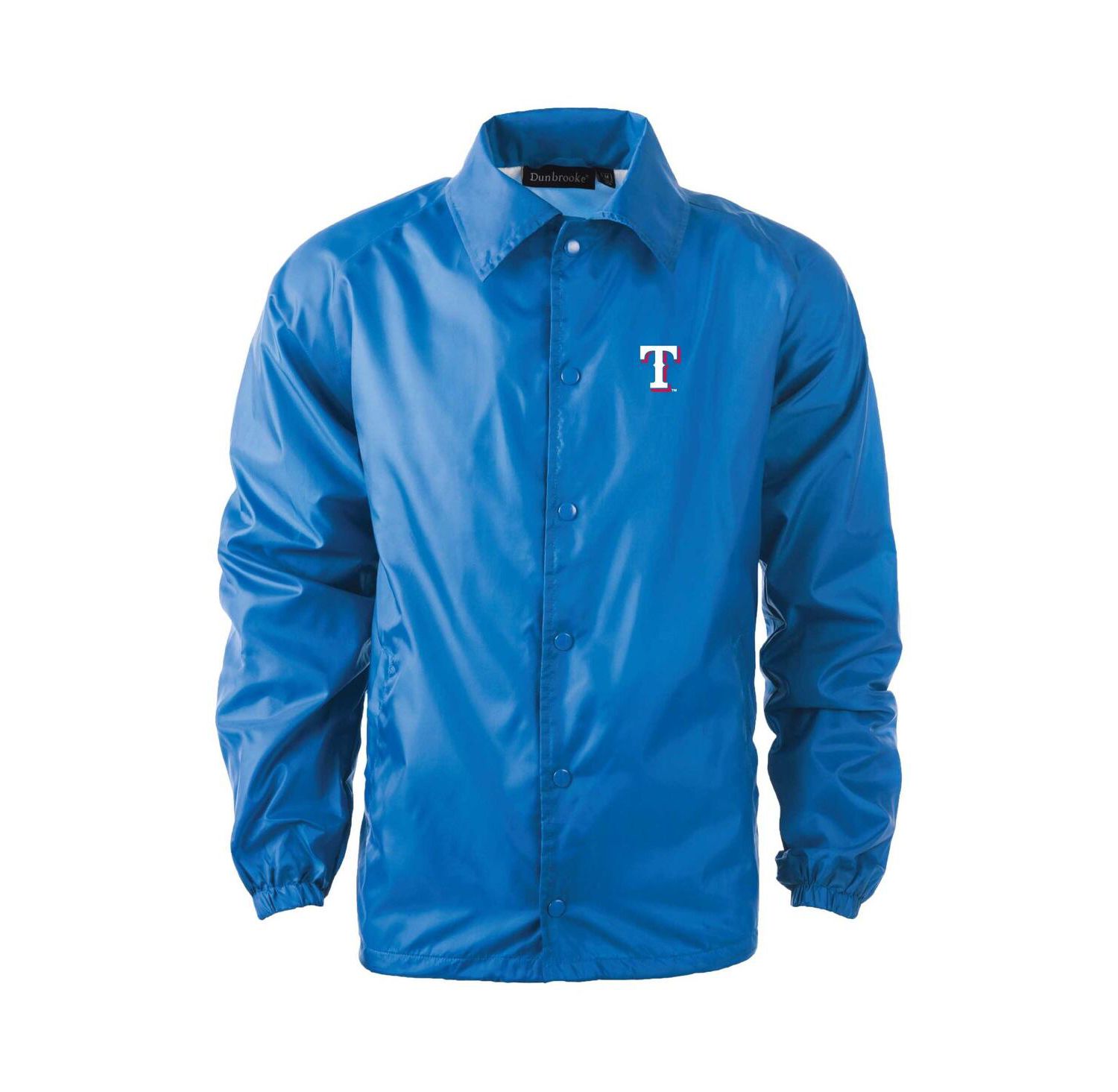 Men's Royal Texas Rangers Coach's Raglan Full-Snap Windbreaker Jacket