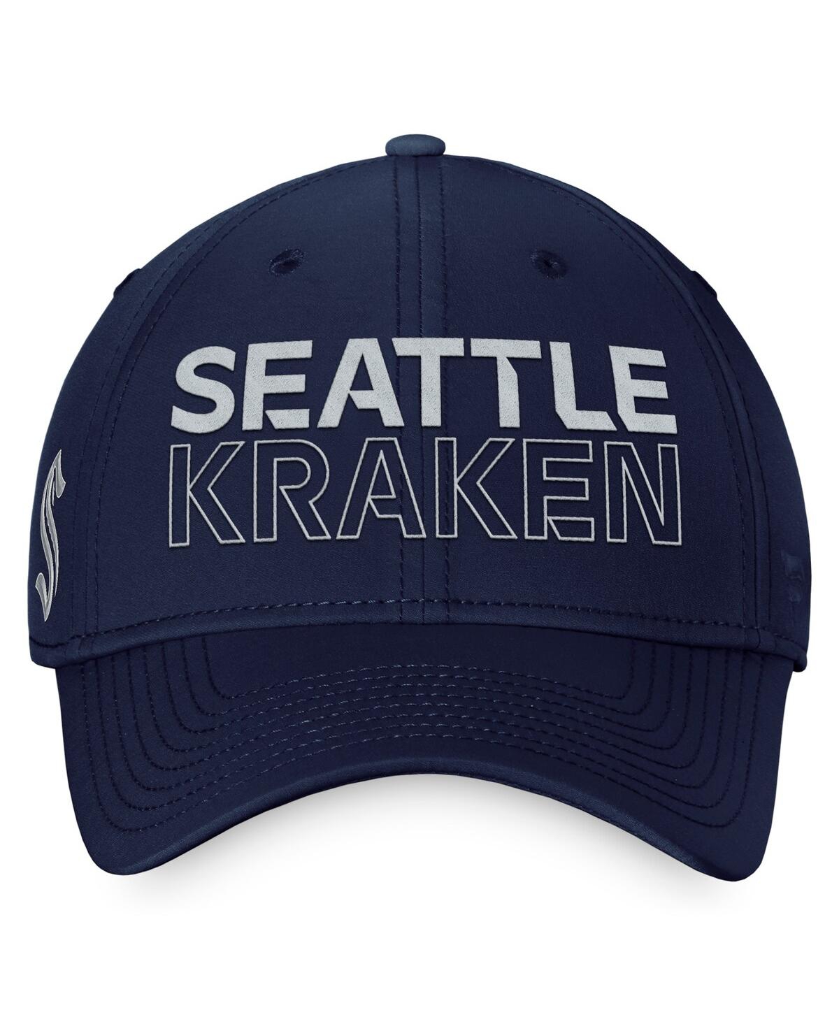 Fanatics Branded  Deep Sea Blue Seattle Kraken Authentic Pro Road Flex Hat In Deep Sea Blue