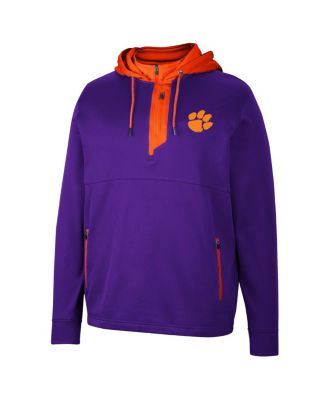 Men's Clemson Tigers Luge 3.0 Quarter-Zip Hoodie