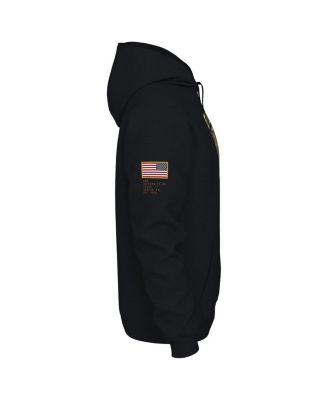 Nike Men's Black Texas Longhorns Veterans Camo Pullover Hoodie