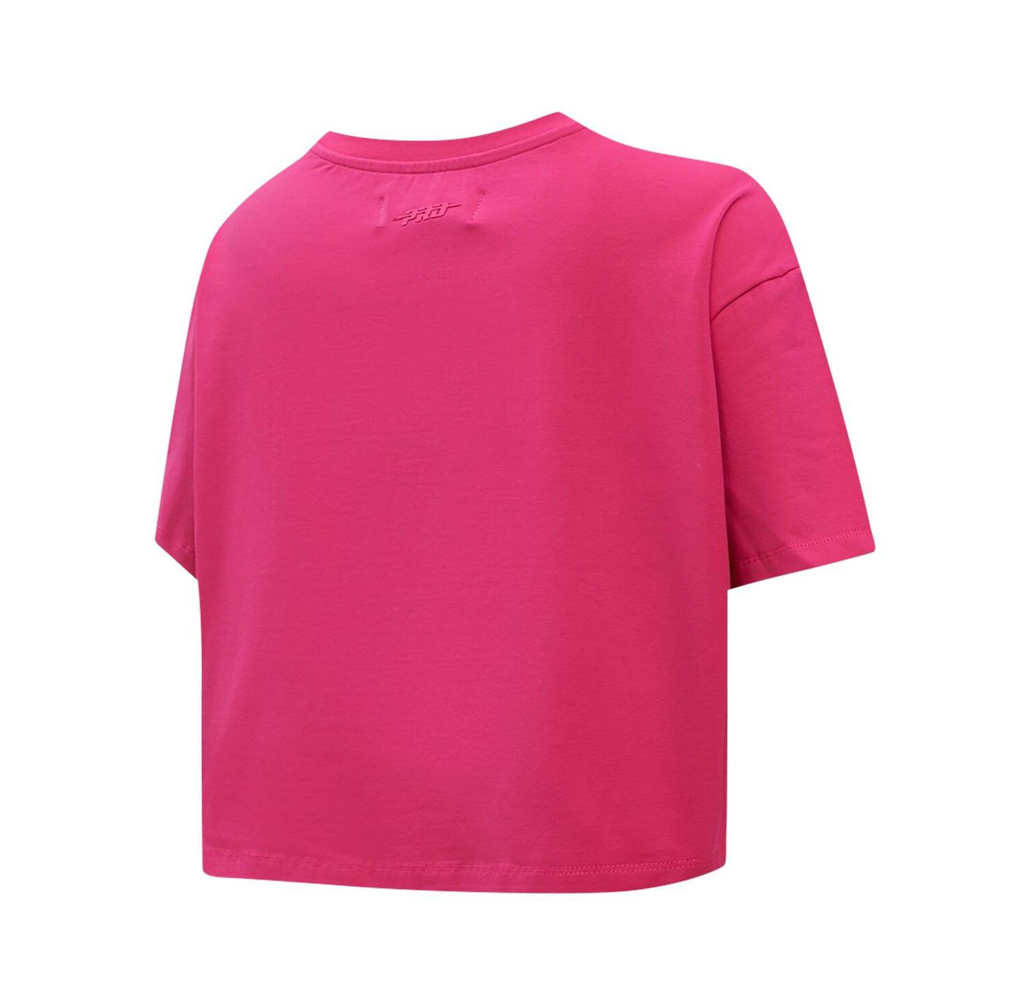 Women's New York Rangers Triple Pink Cropped Boxy T-shirt